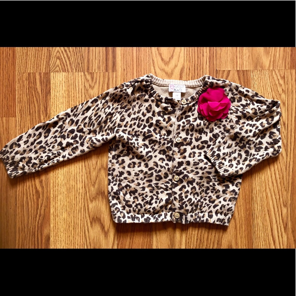 The Children’s Place Leopard Print Cardigan